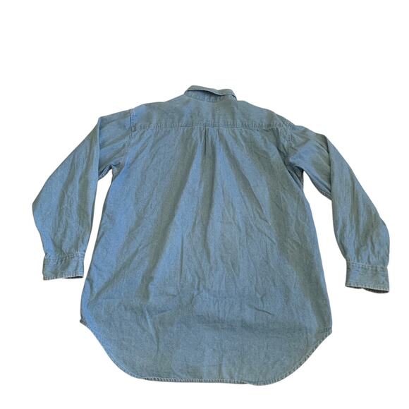 Planet Hollywood Prague Men's Size L Button Down Denim Jean VTG 1991 Shirt - Picture 16 of 16